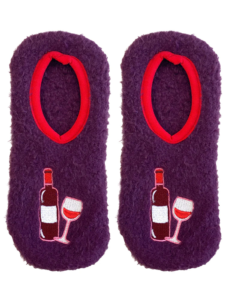 FUZZY WINE SLIPPER