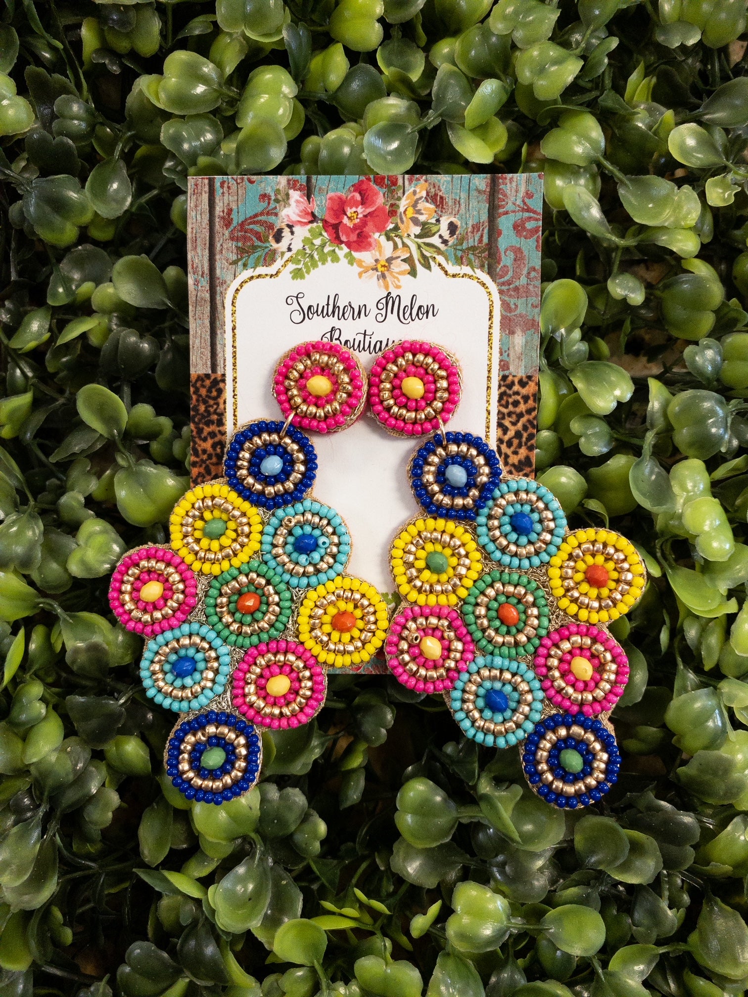 COLORFUL POST EARRINGS