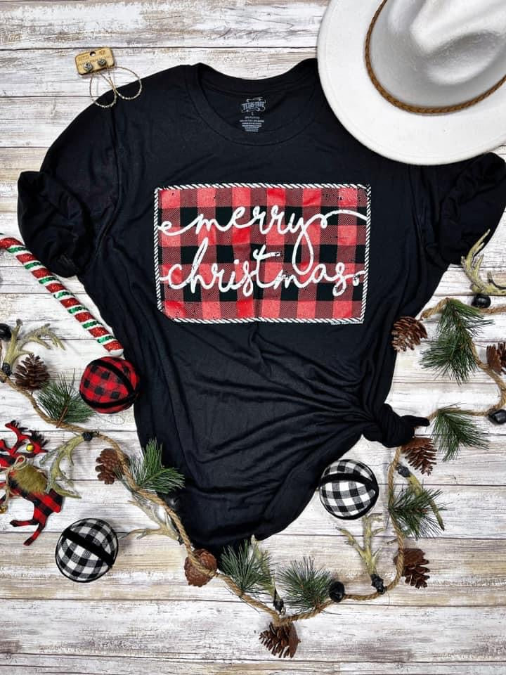 MERRY CHRISTMAS BUFFALO PLAID