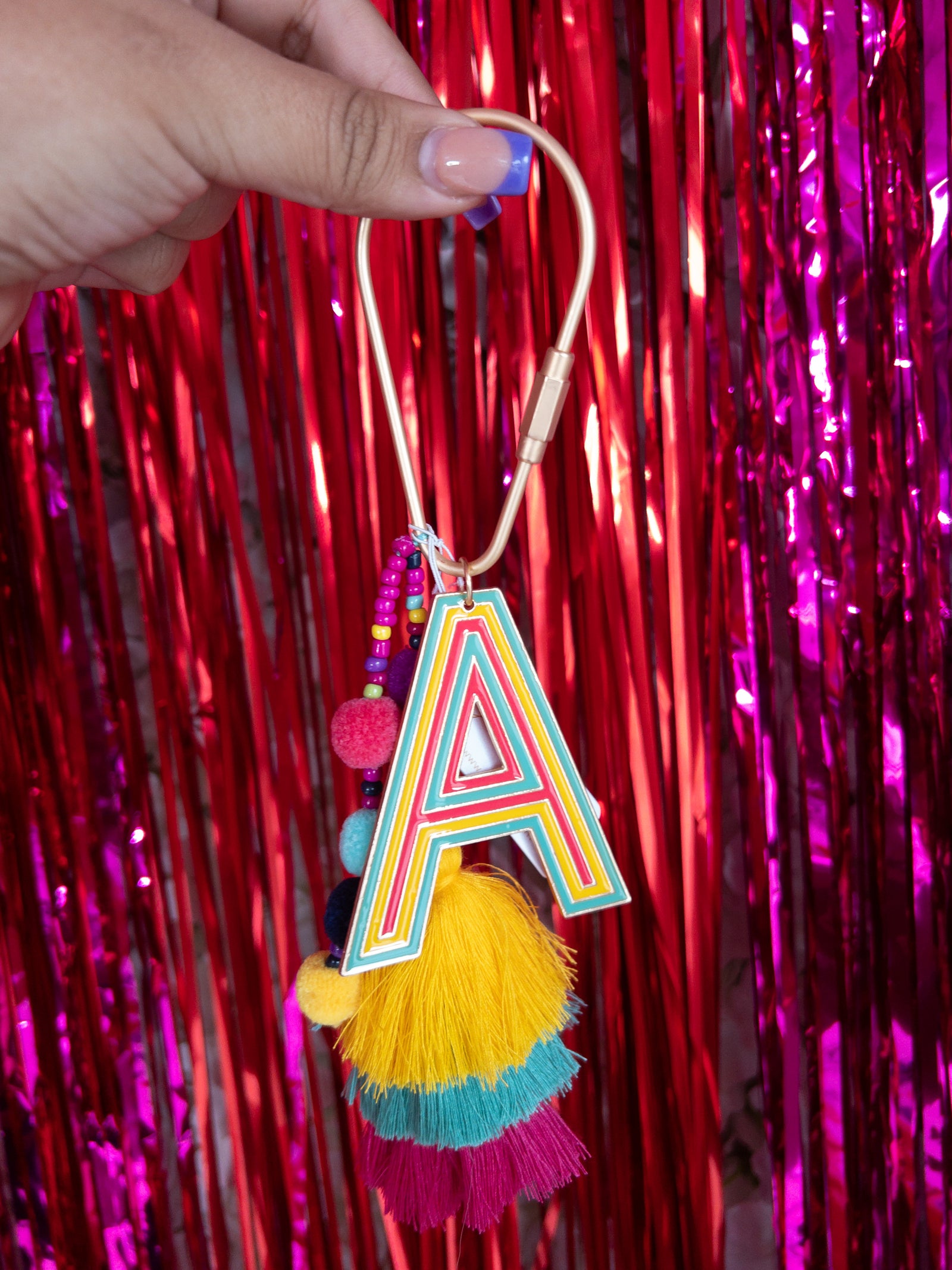 JANE MARIE INITIAL KEYCHAIN