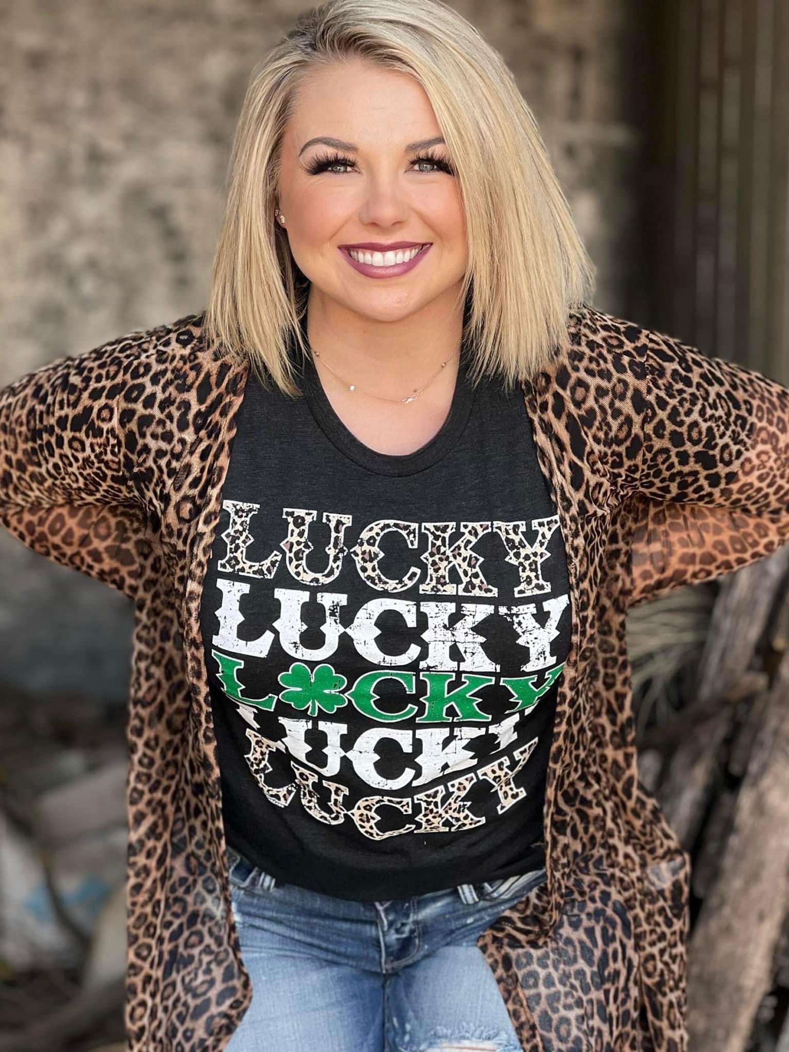 LUCKY LEOPARD TEE