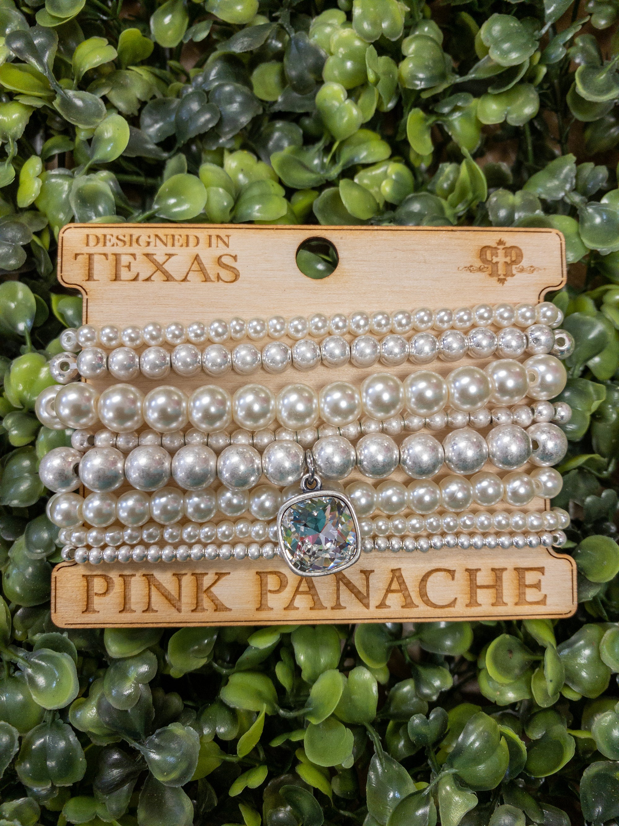 PINK PANACHE PEARL BRACELET STACK