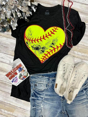 DIRTY HEART SOFTBALL TEE