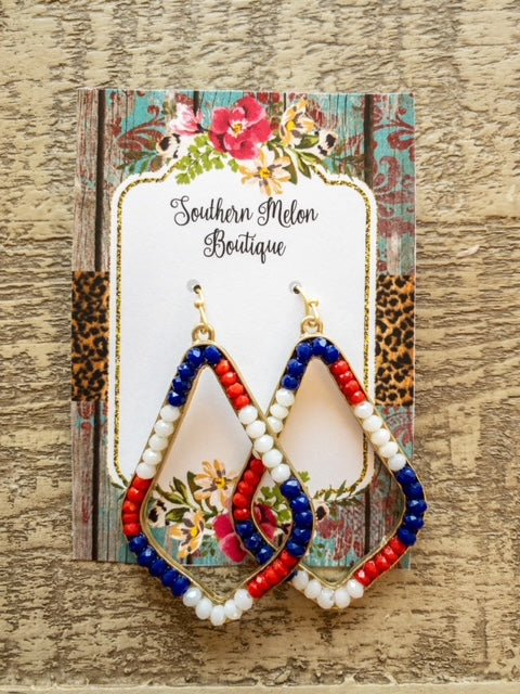 PATRIOTIC RHOMUS EARRINGS