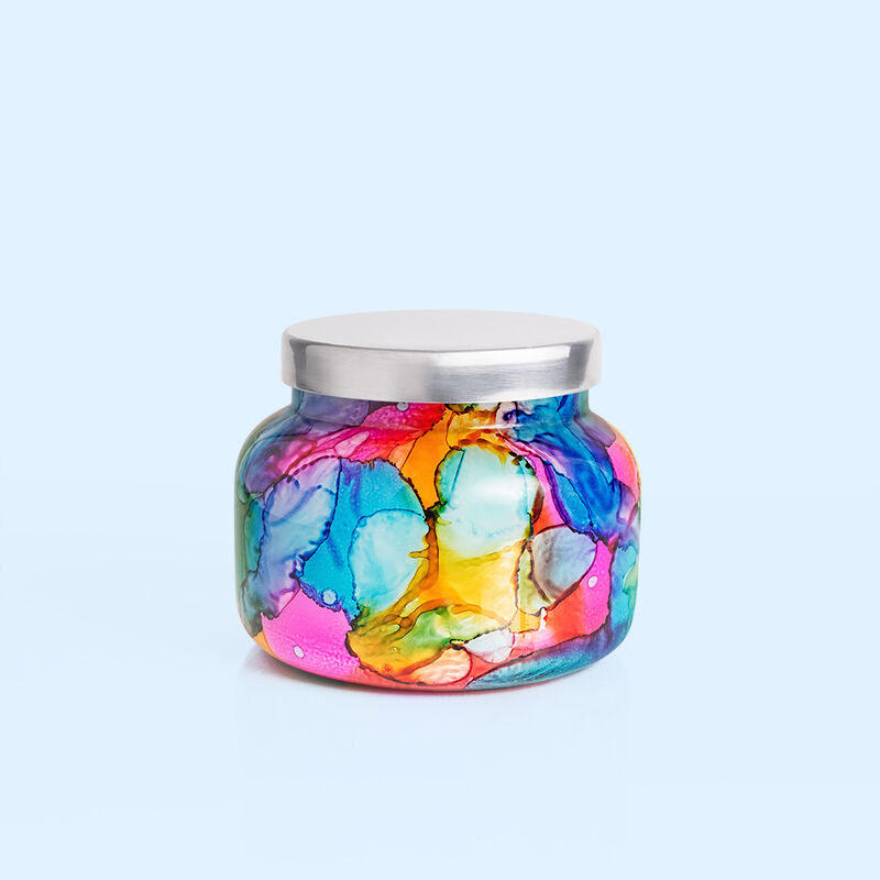 VOLCANO SIGNATURE RAINBOW WATERCOLOR JAR CANDLE 19oz