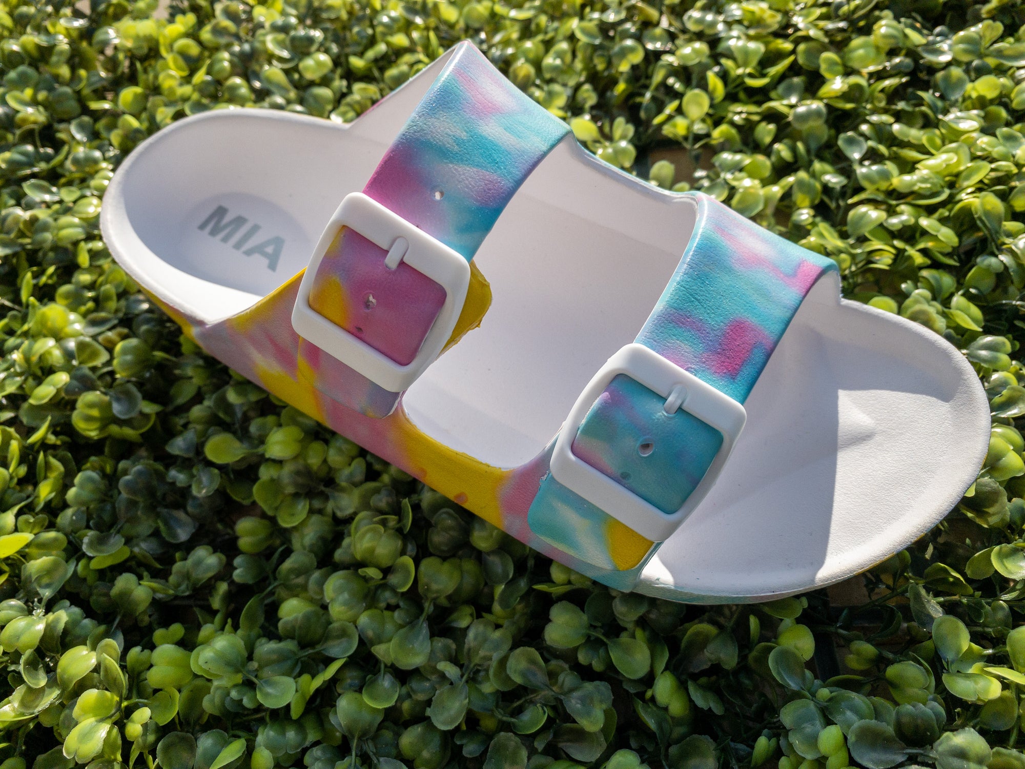 TYE DYE MIA SLIDES