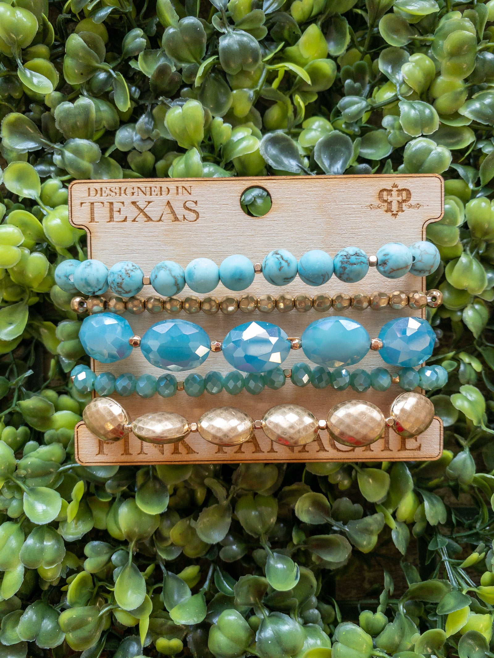 XAVIERA PINK PANACHE BRACELET STACK