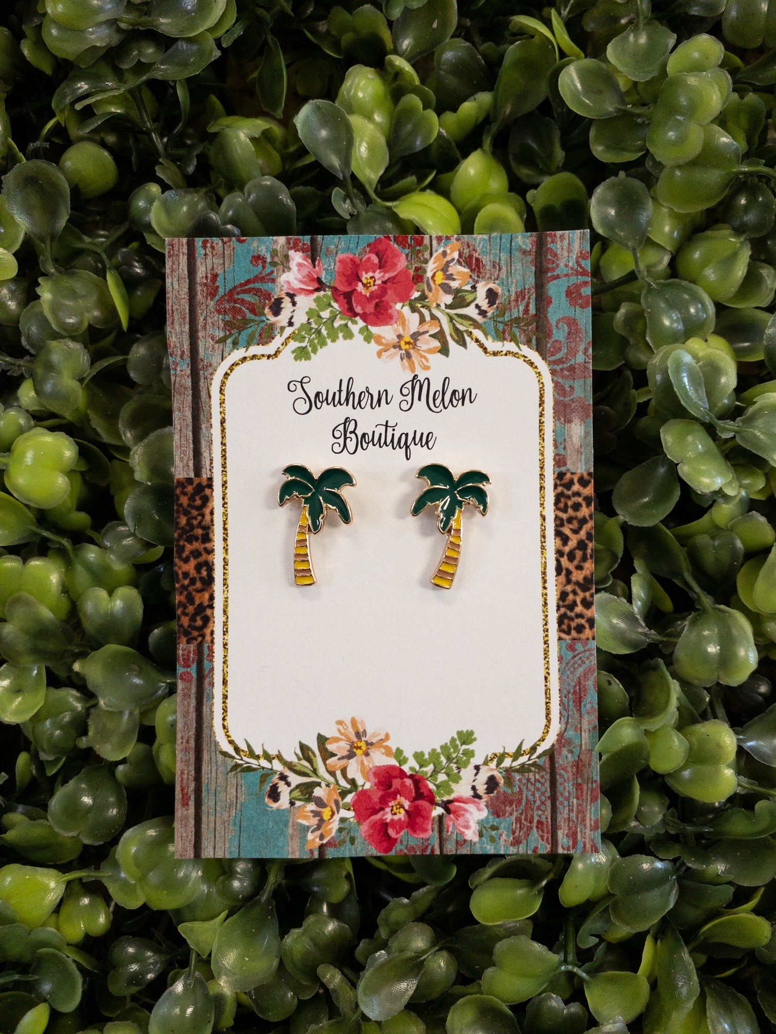 956 PALM TREE STUDS