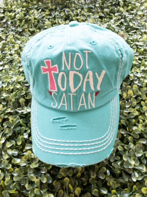 NOT TODAY SATAN CAP