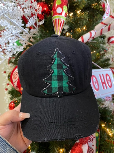 BLACK GREEN CHECKERED TREE