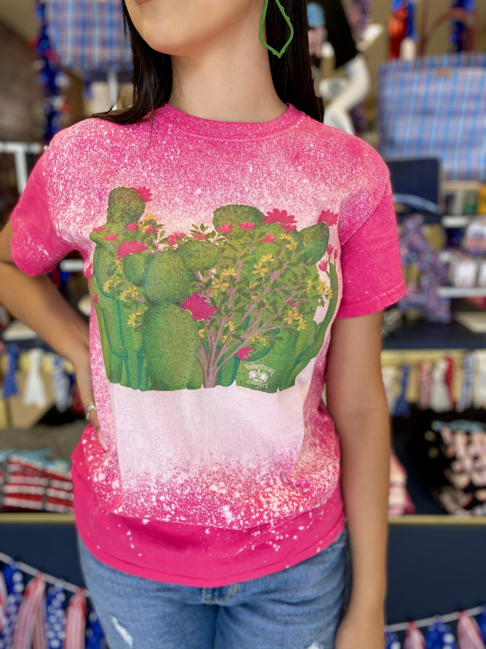 PRICKLY PEAR BLEACHED TEE