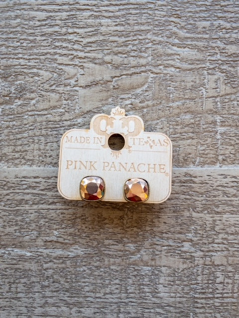 PINK PANACHE BRONZE STUDS