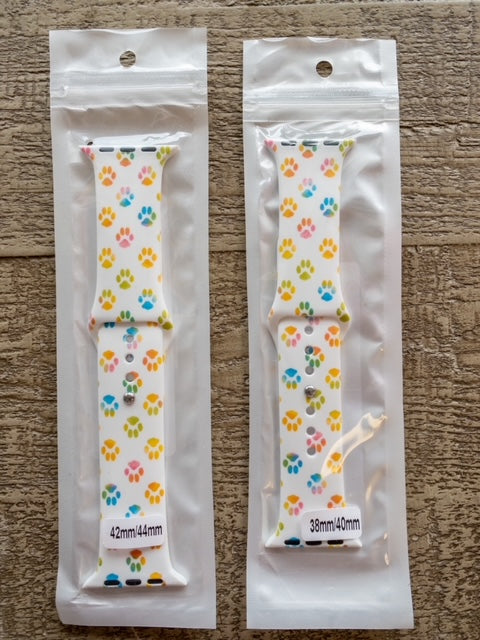 COLORFUL PAWS APPLE WATCH BAND