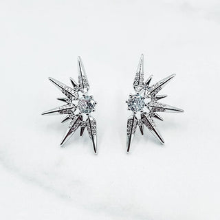 SUNFLARE STUD SILVER TREASURE JEWELS