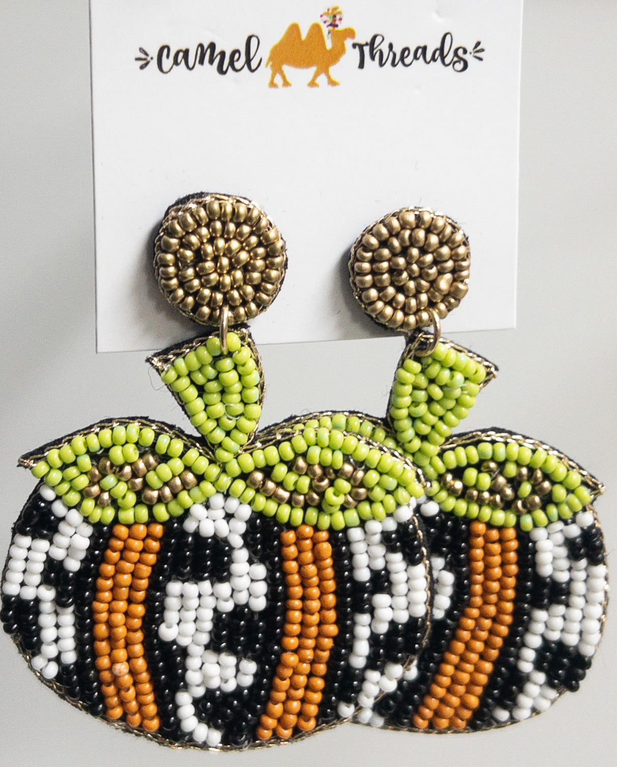 CAMEL THREADS BEADED MULTI PUMPKIN