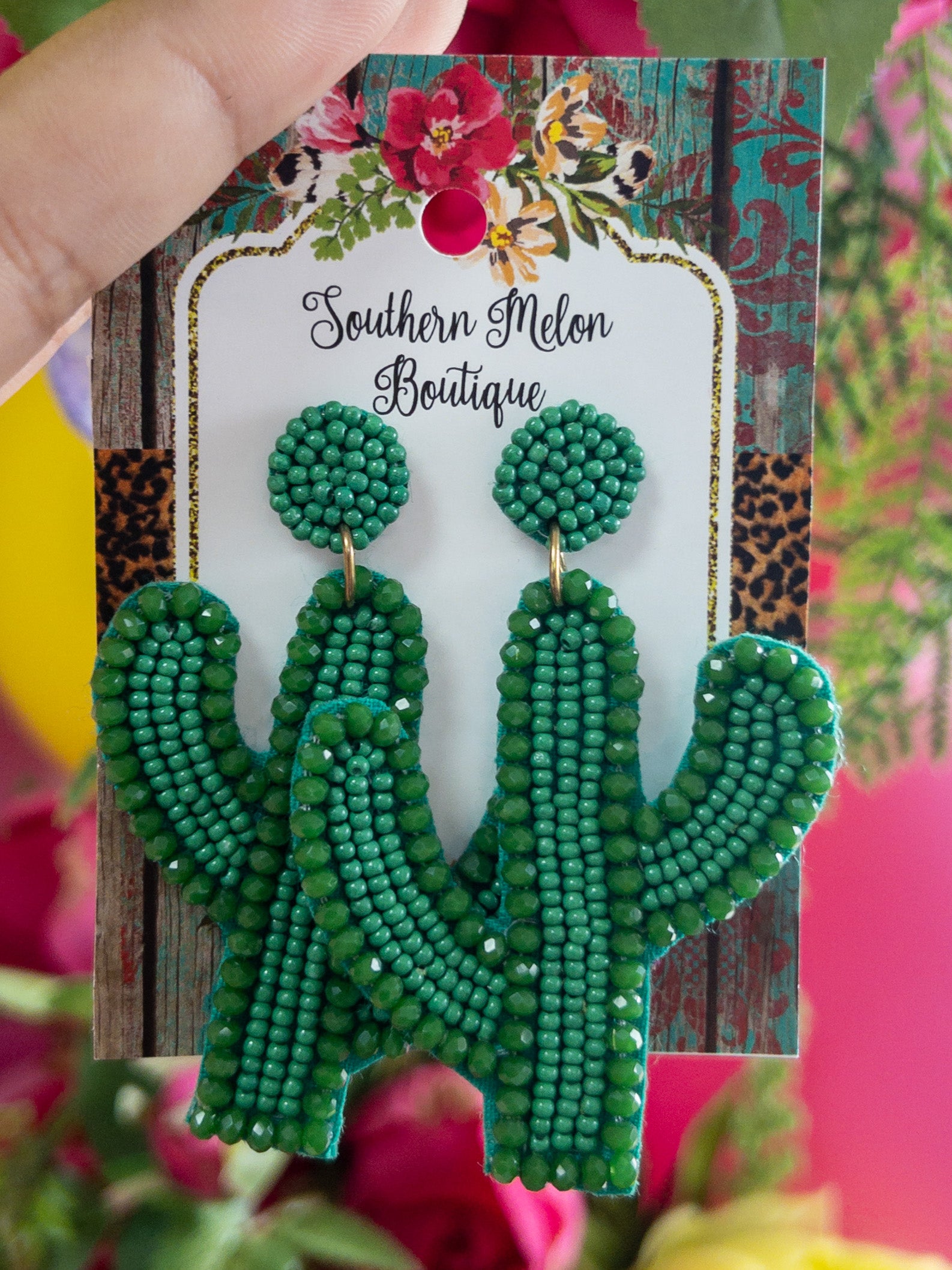 GREEN SPARKLY CACTUS