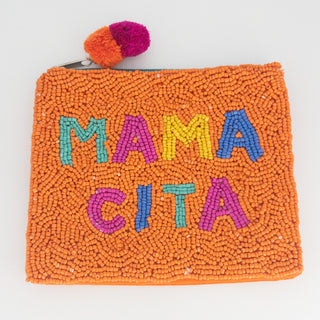 LA CHIC MAMACITA BEADED POUCH