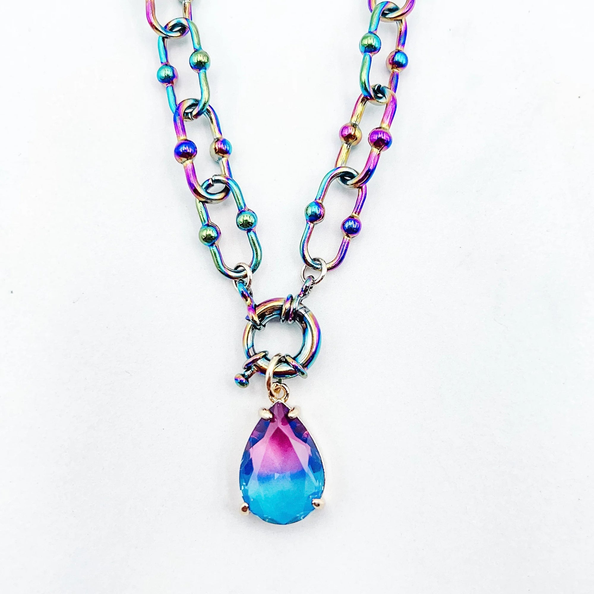 Dazzling Gem Stone Necklace TREASURE JEWELS