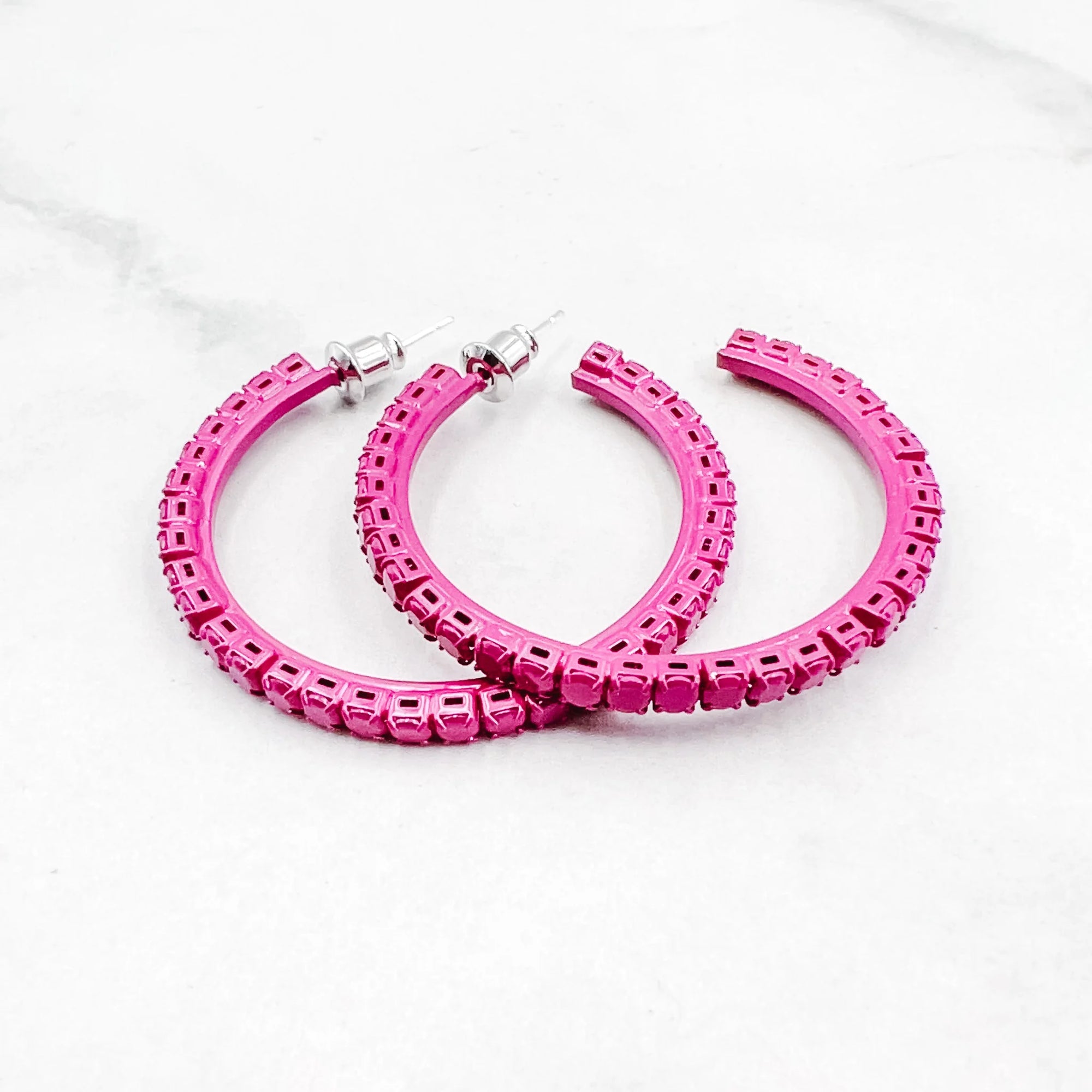 BARBIE FUSCHIA HOOPS TREASURE JEWELS