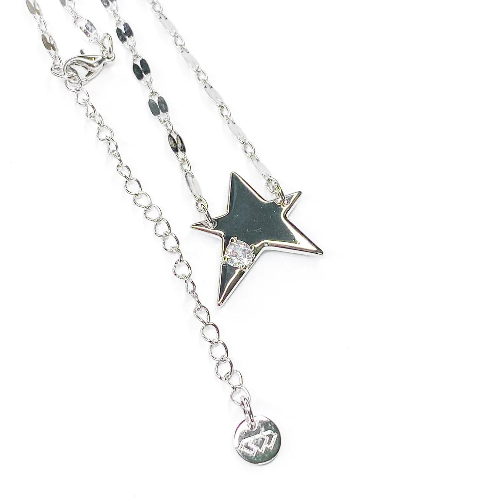 Star diamond silver NECKLACE TREASURE JEWELS