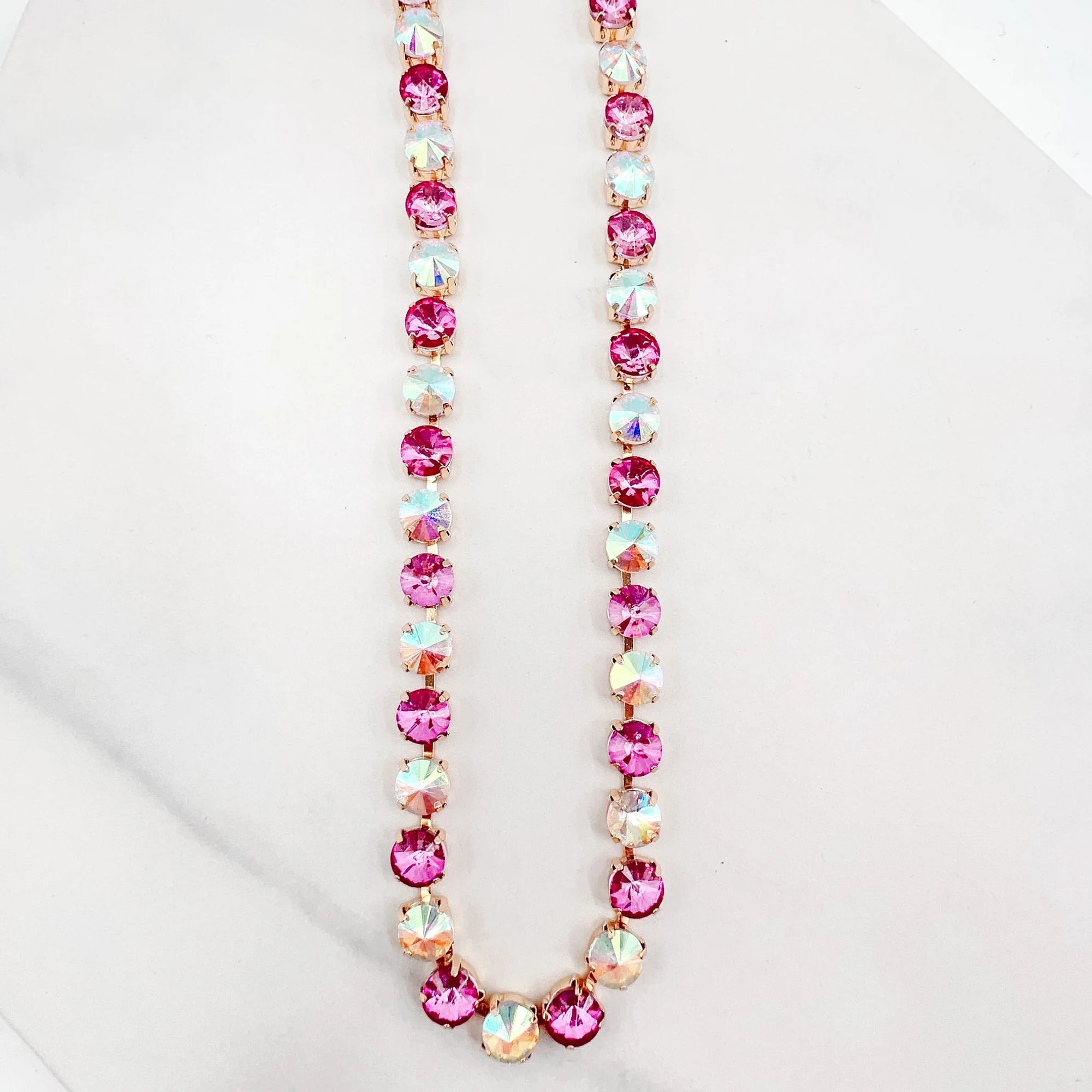 MYRA PINK GEM NECKLACE TREASURE JEWELS