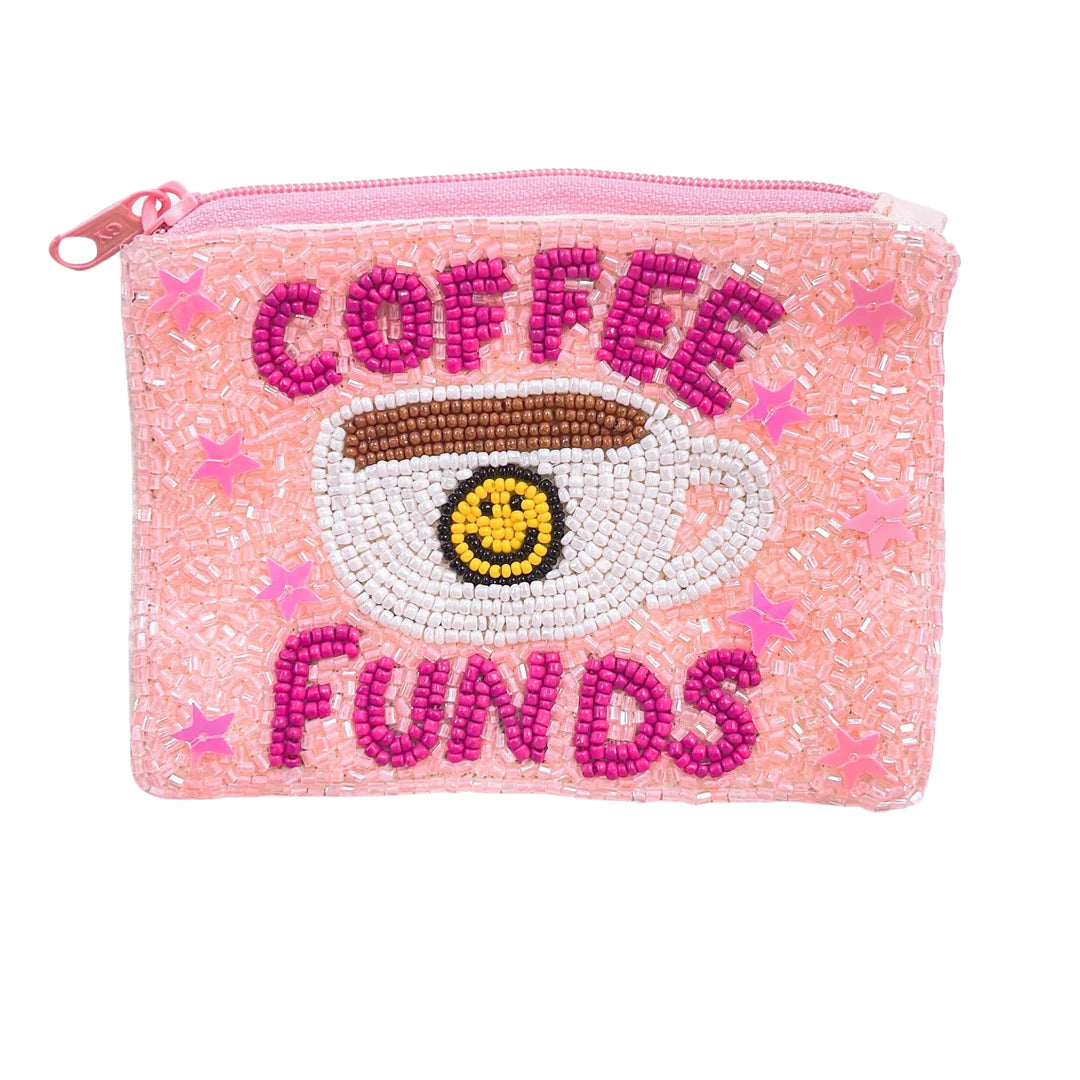 COFFEE FUNDS KEYCHAIN POUCH TREASURE JEWELS