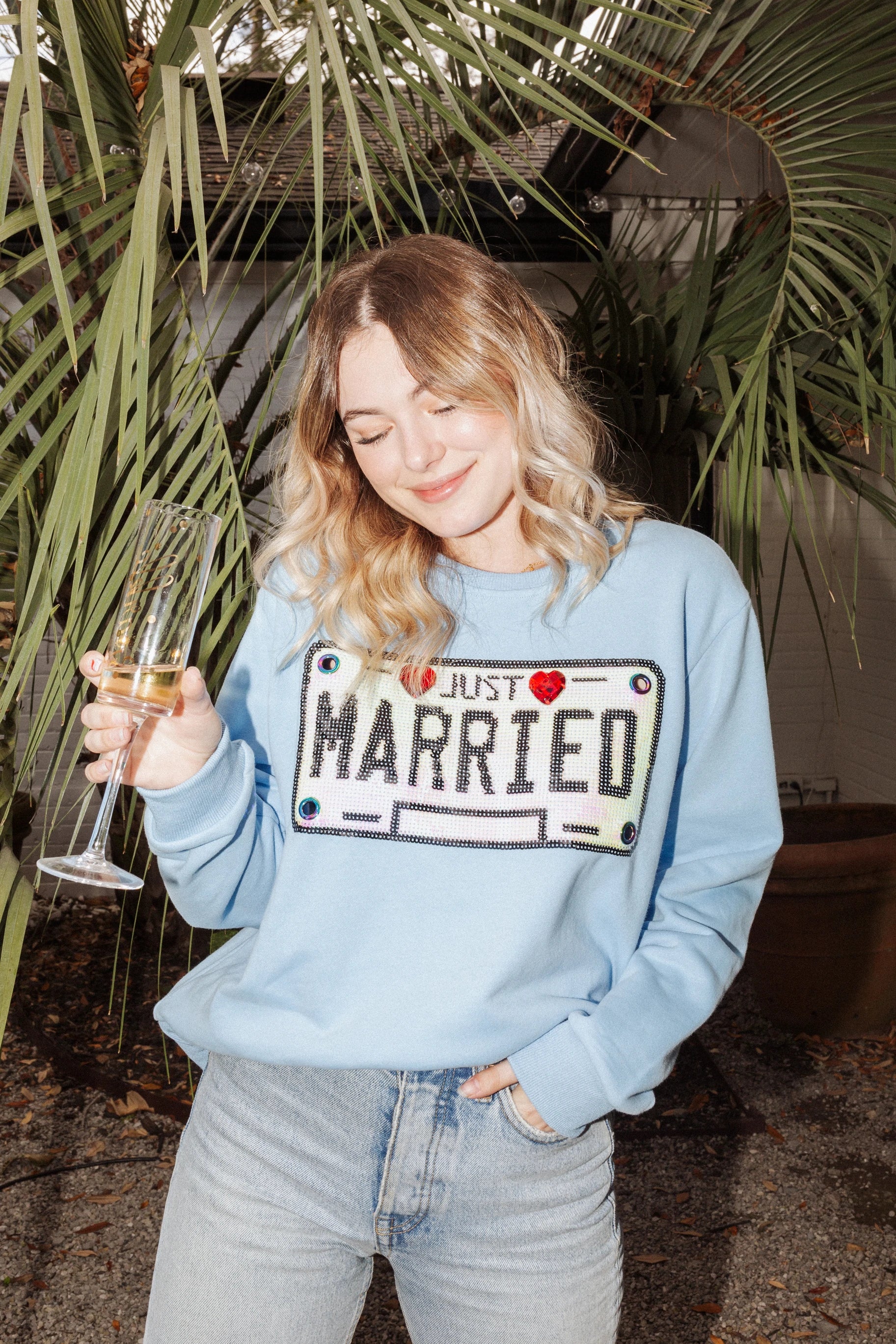 JUST MARRIED SWEATSHIRT