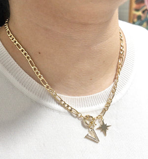 INITIAL LETTER STAR NECKLACE TREASURE JEWELS