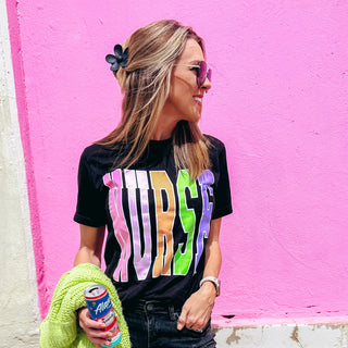 LARGE NURSE FONT TEE