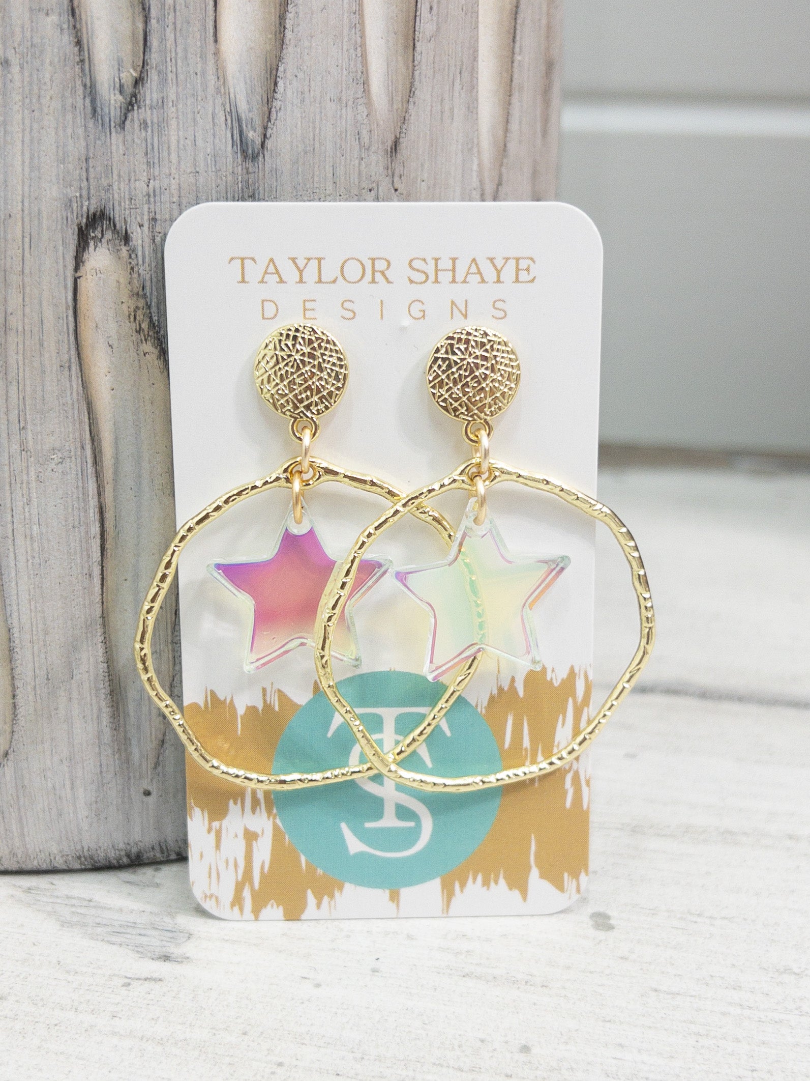 STAR DROP IRIDESCENT DANGLES TAYLOR SHAYE