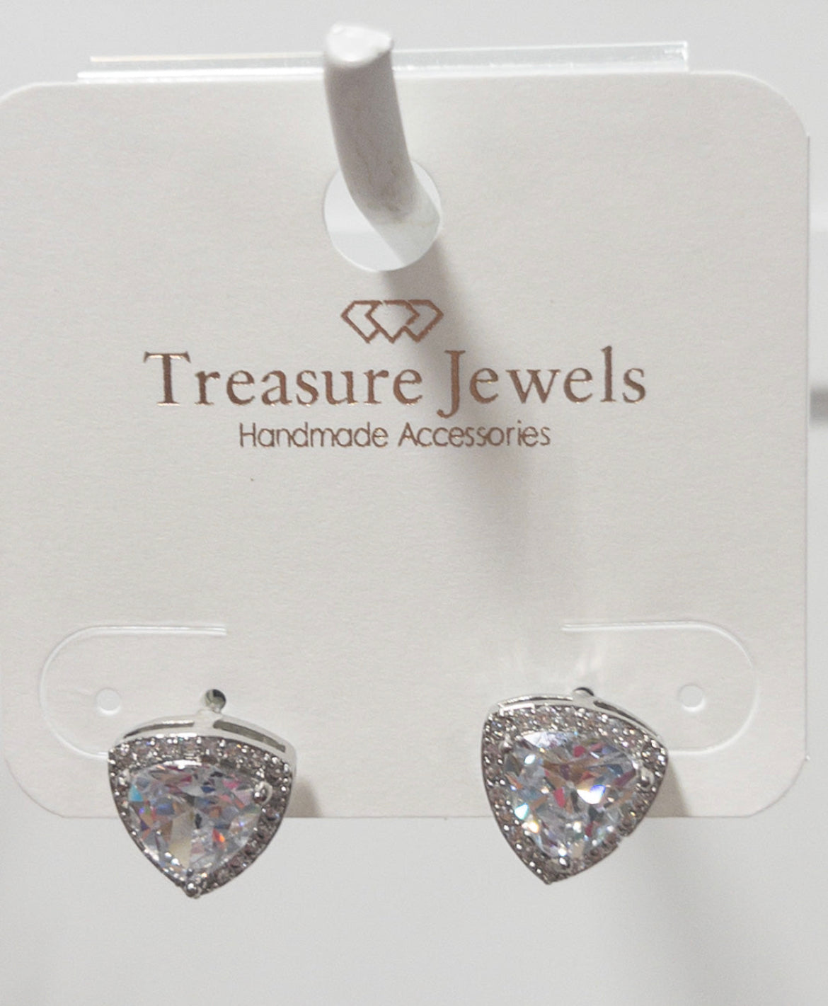 TRIANGLE STUD SILVER TREASURE JEWELS