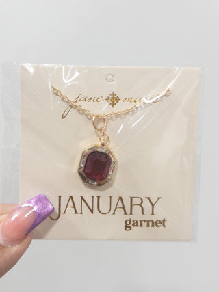 JANE MARIE BIRTHSTONE NECKLACES GEMS