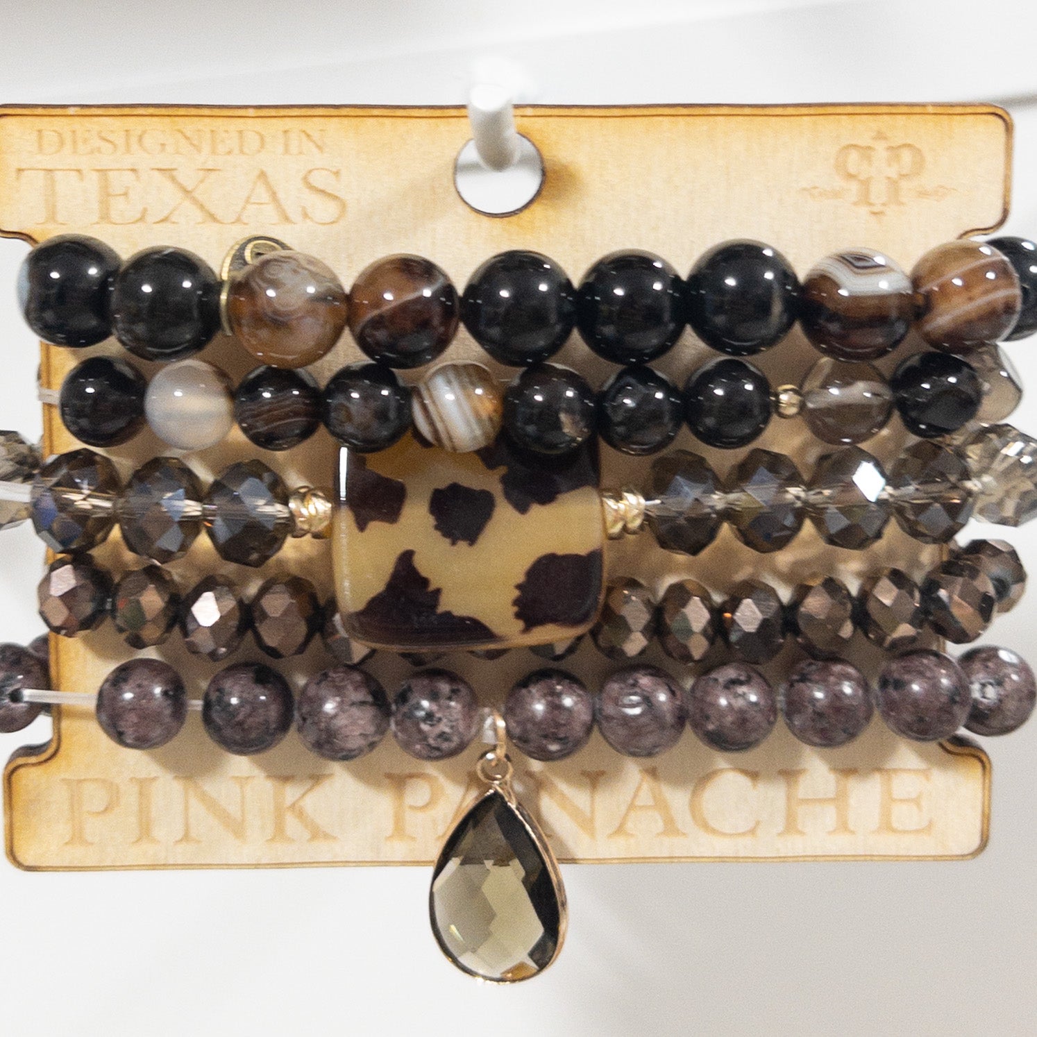 BROWNS LEOPARD PINK PANACHE BRACELET SET