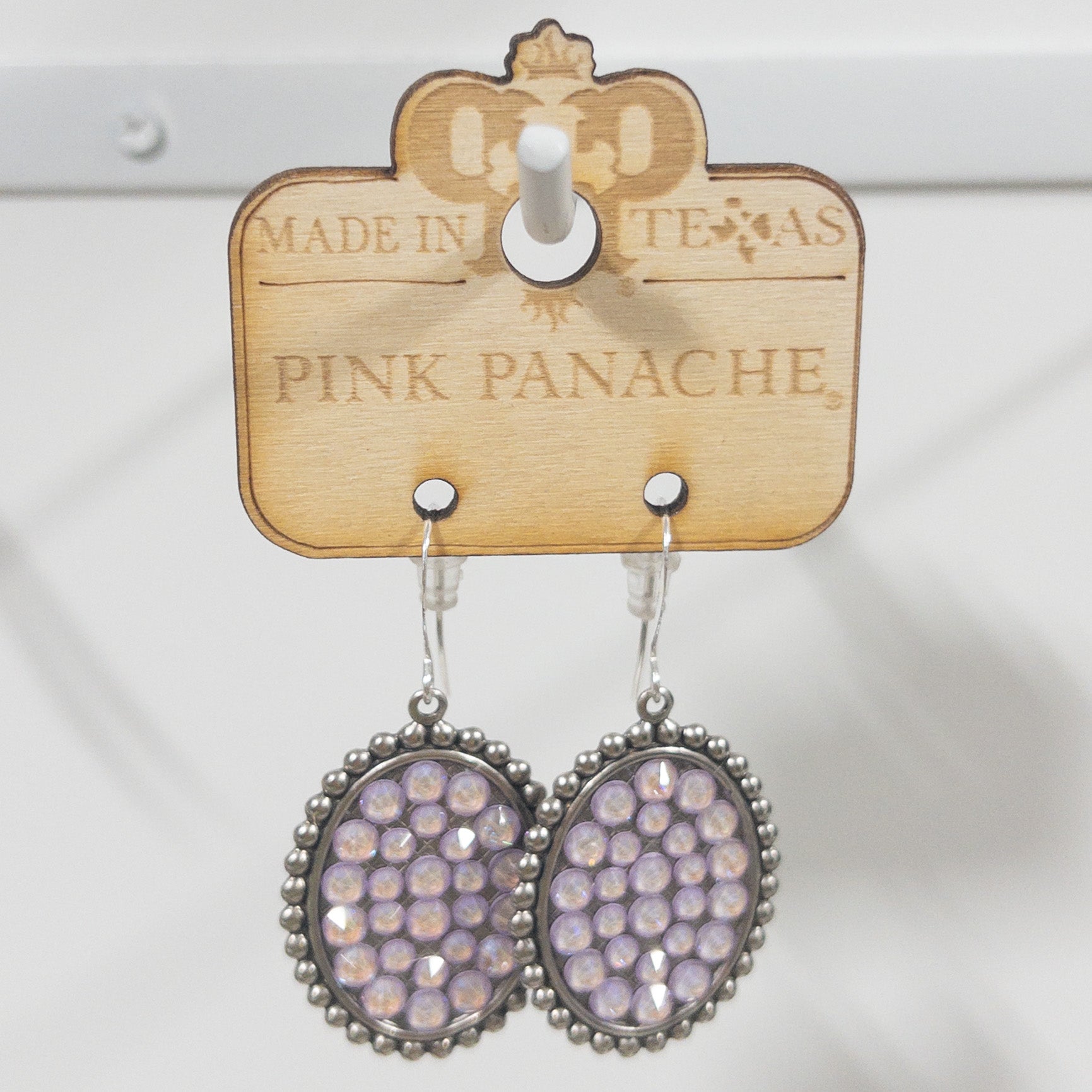 LAVENDER WESTERN BLING FISH HOOK PINK PANACHE