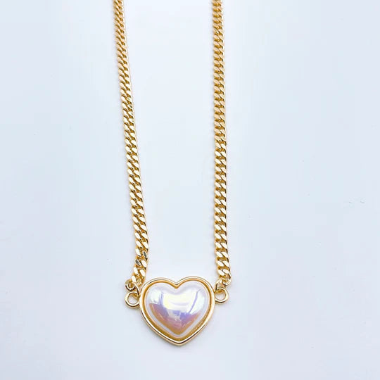 Pearl heart necklace TREASURE JEWELS