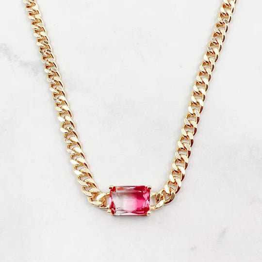 Royal Gem Pink Necklace TREASURE JEWELS