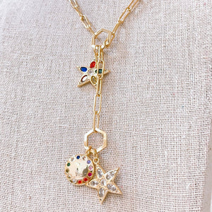 Rainbow star charms GOLD NECKLACE TREASURE JEWELS