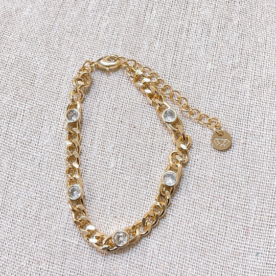 CRYSTAL DOT Bracelet GOLD TREASURE JEWELS