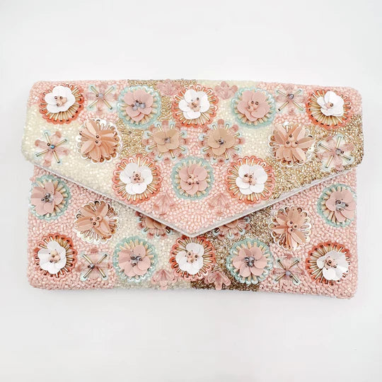 PASTEL FLORAL CLUTCH TREASURE JEWELS