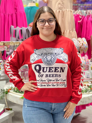 QUEEN OF BEERS SWEATSHIRT