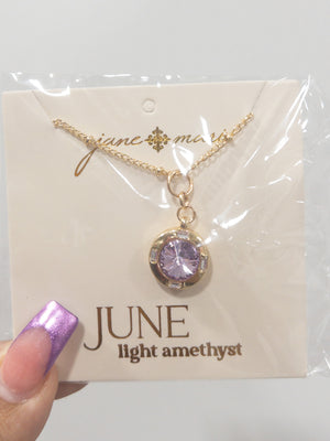 JANE MARIE BIRTHSTONE NECKLACES GEMS