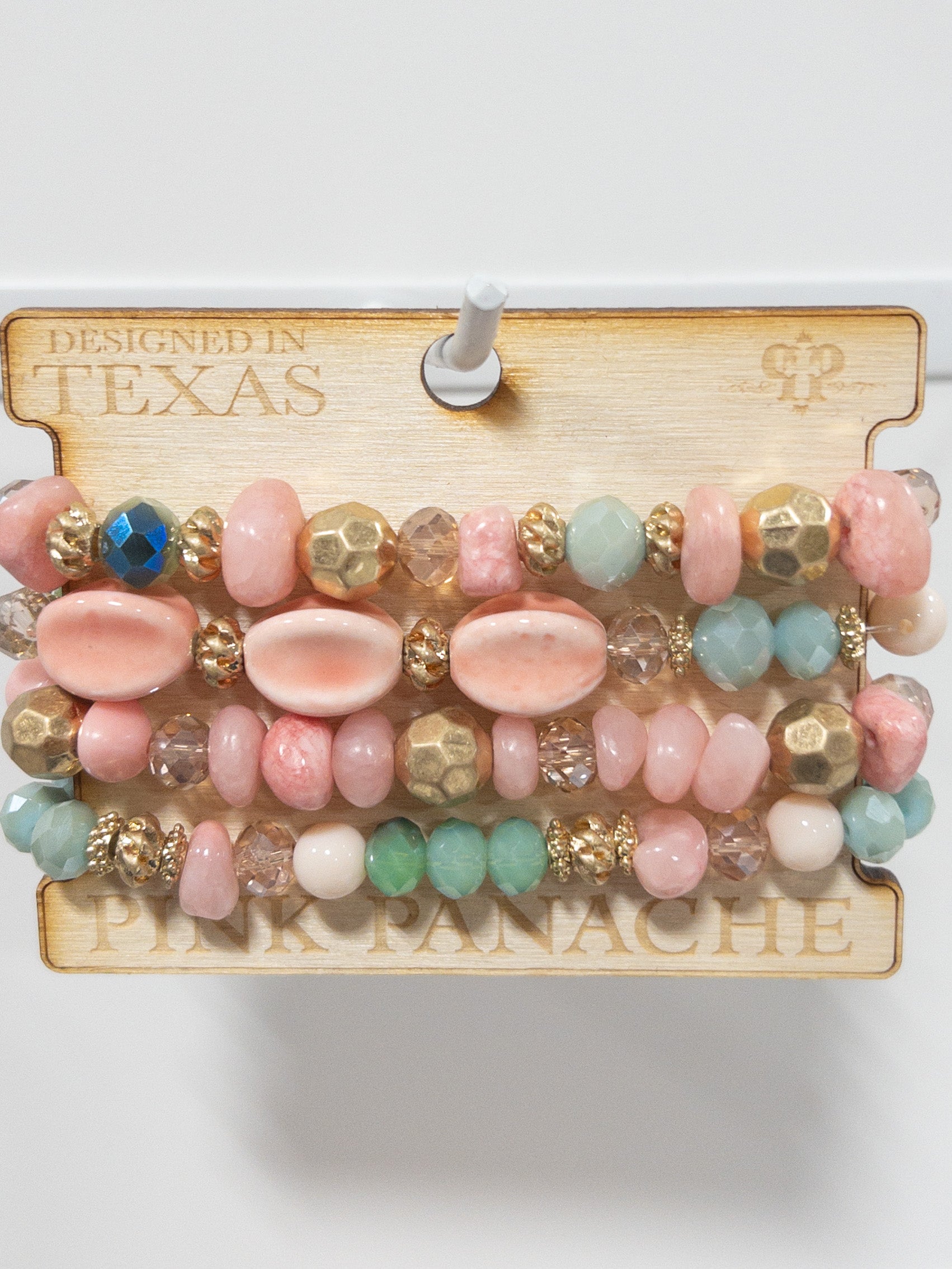 PINK PANACHE TEAL PINK SPRINGY BRACELET SET