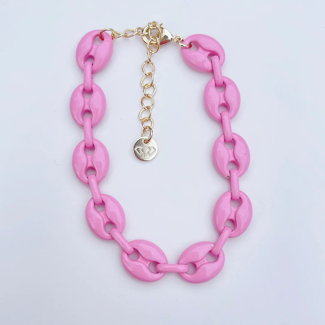 PINK G LINK BRACELET TREASURE JEWELS