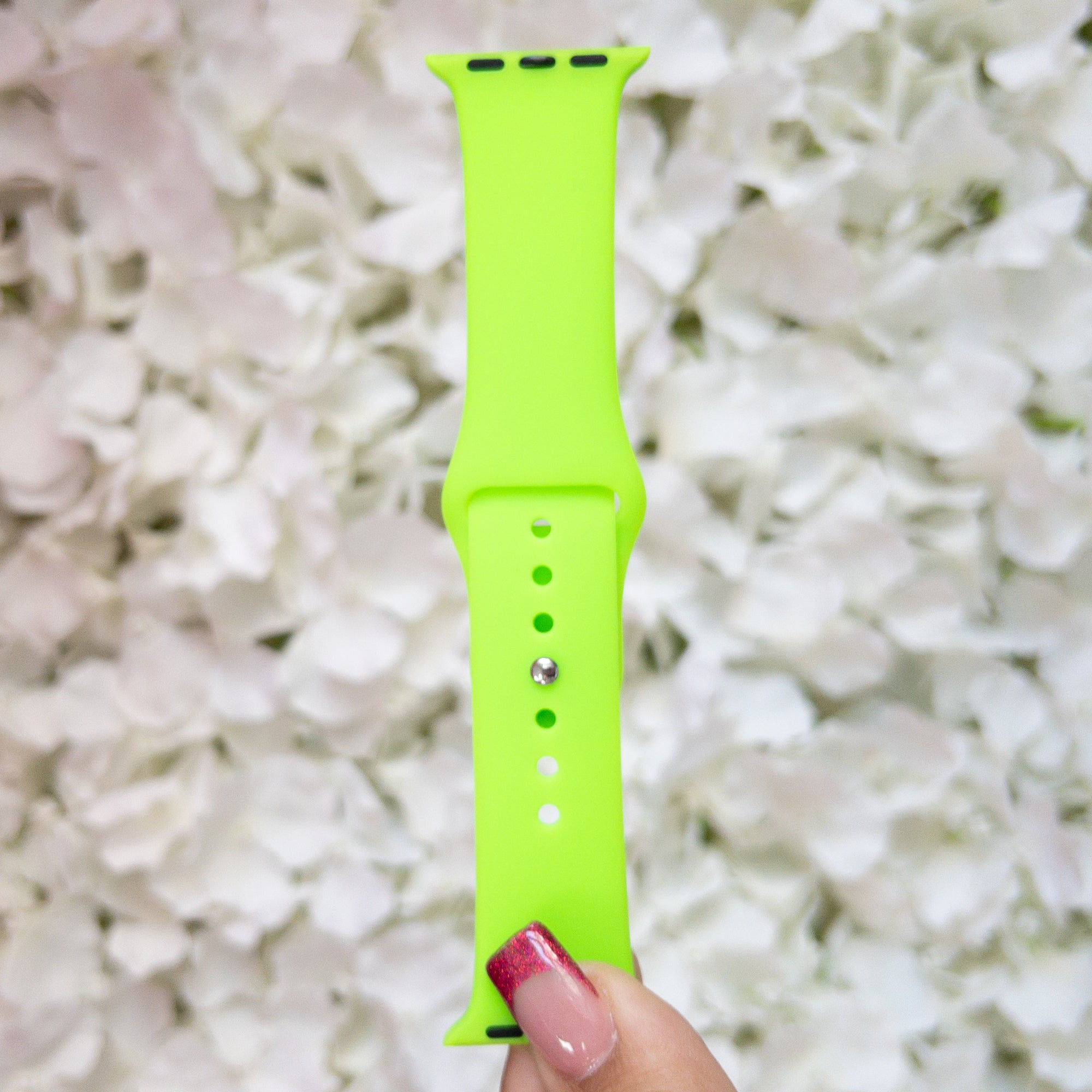 NEON LIME GREEN APPLE WATCHBAND