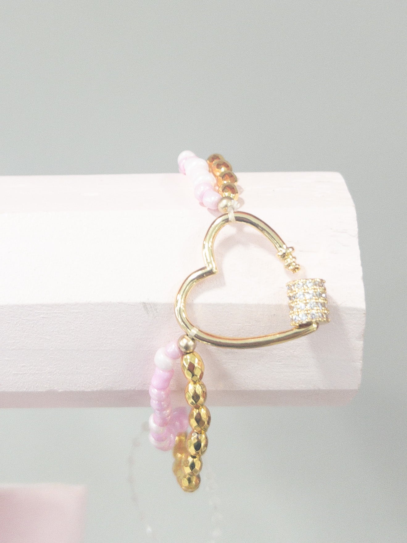 JANE MARIE KIDS 2 STRAND HEART BRACELET