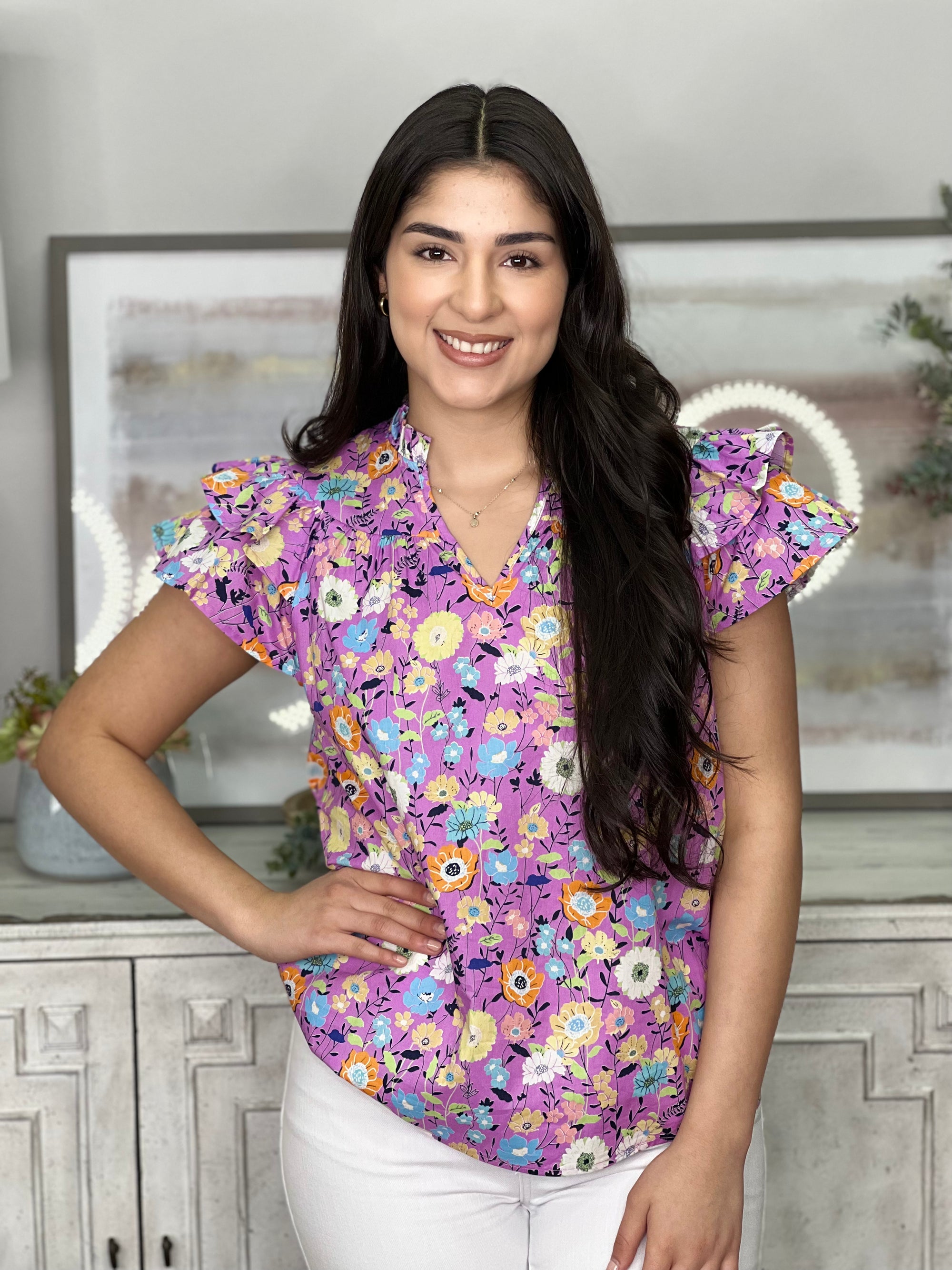 LILLY FLORAL TOP