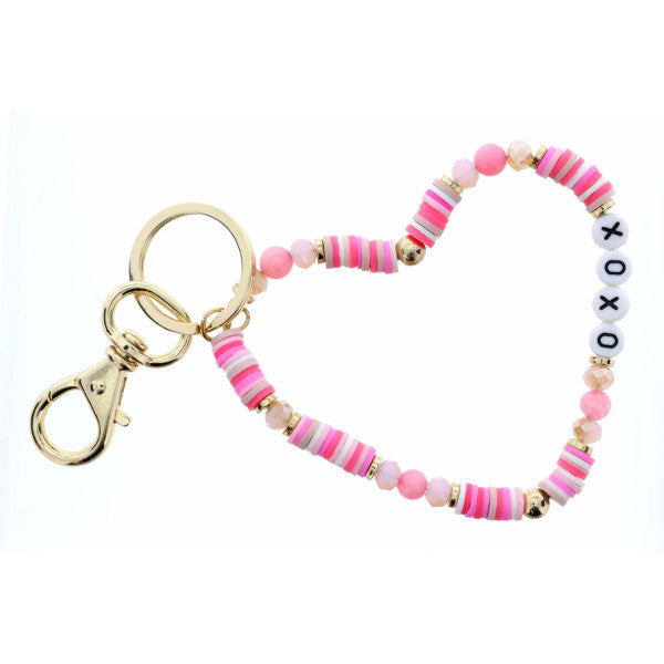 JANE MARIE XOXO PINK KEYCHAIN