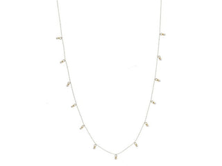 MULTI MINI PEARL DROPS XLONG NECKLACE