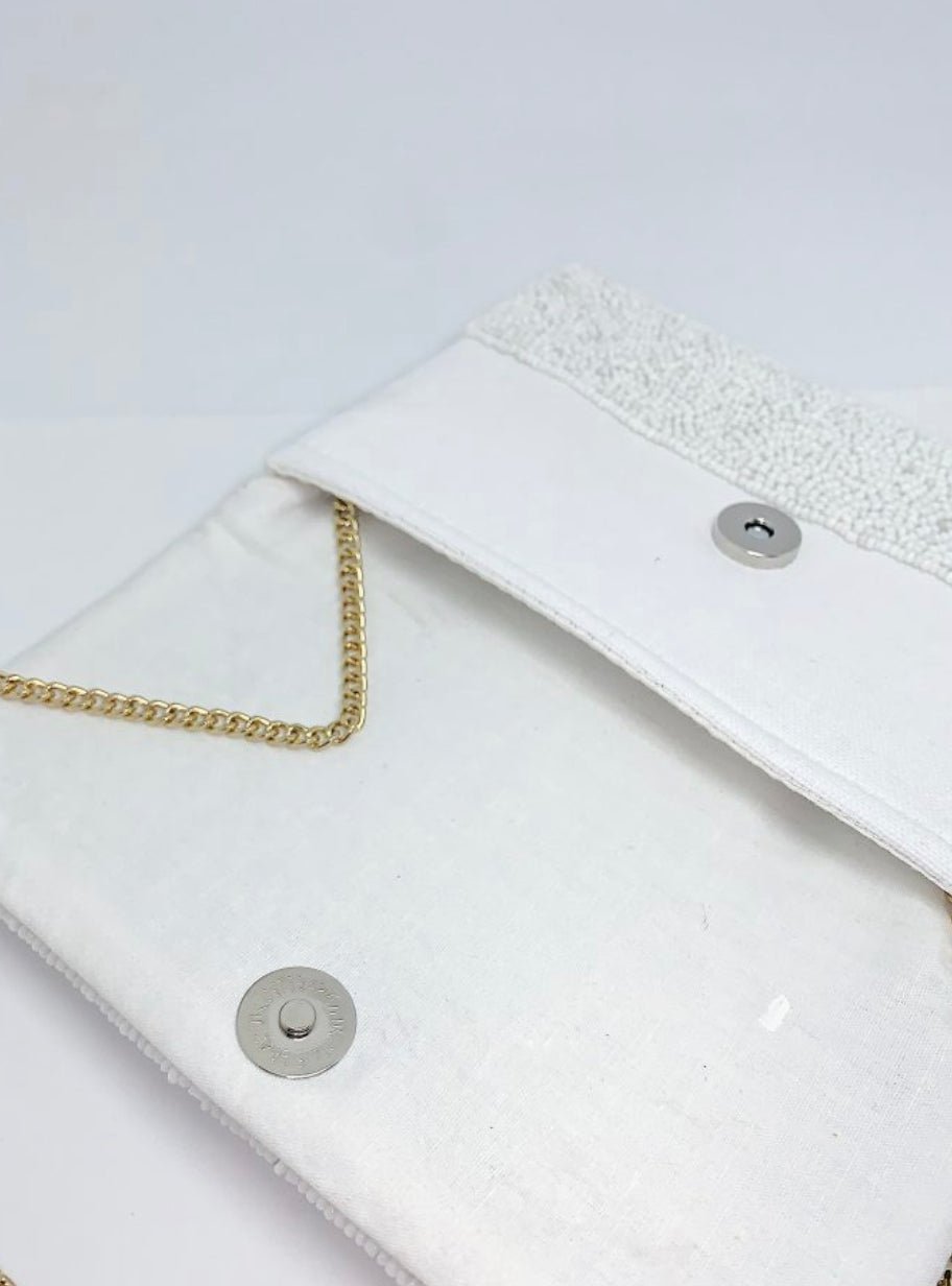 BRIDE BEADED CLUTCH SMALL