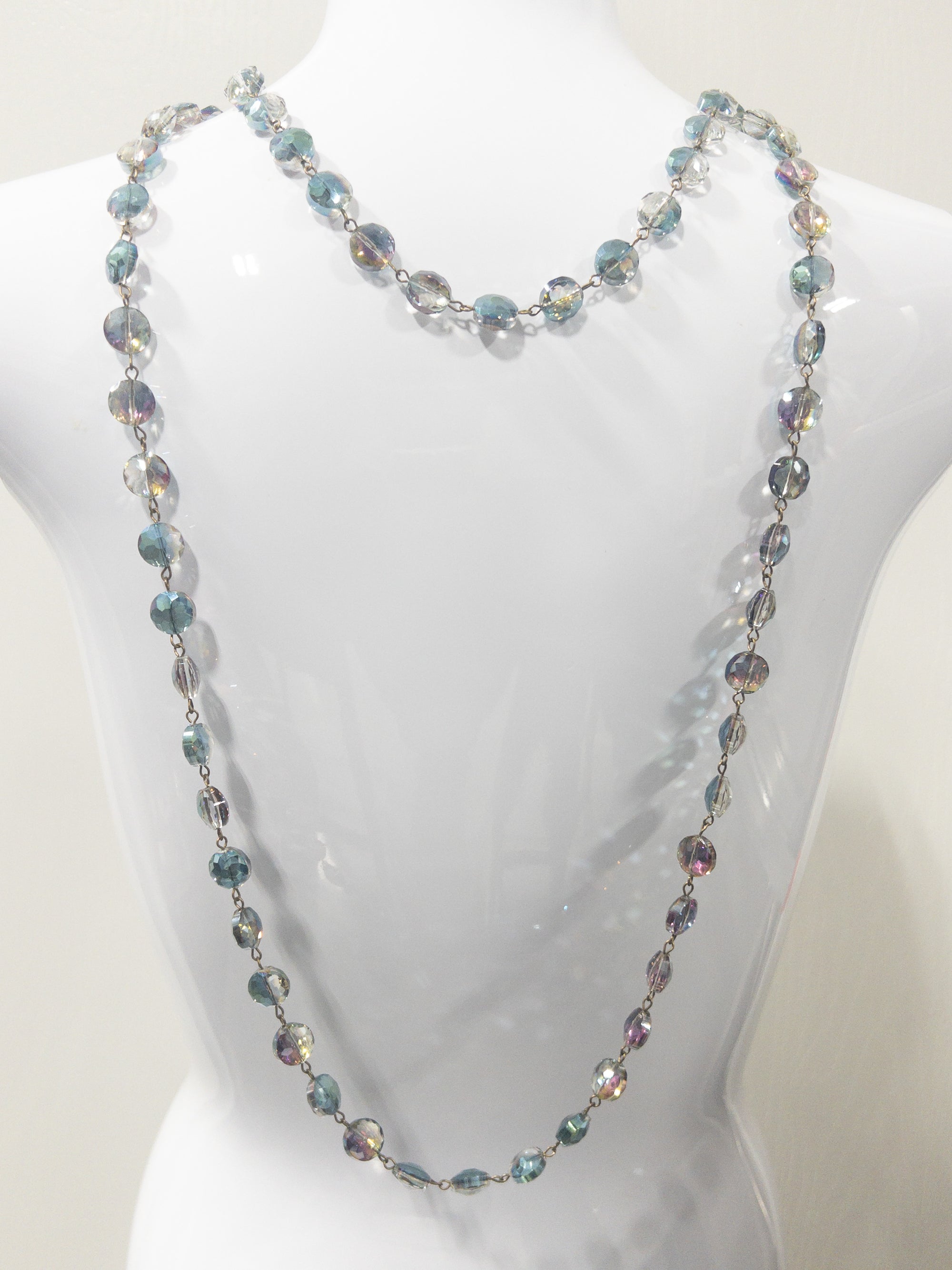 PURPLE BLUE GREEN SHIFT BEADED XLONG